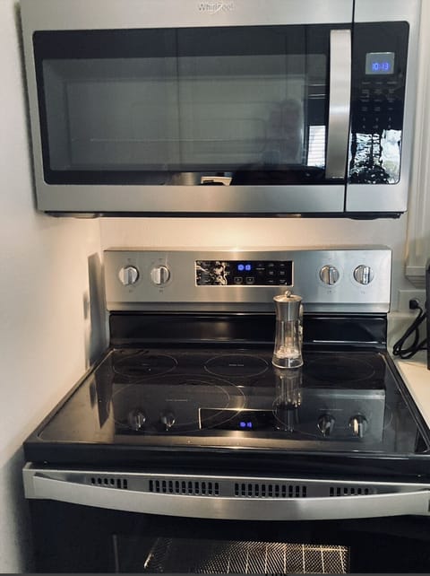 Brand new stainless steel kitchen appliances
