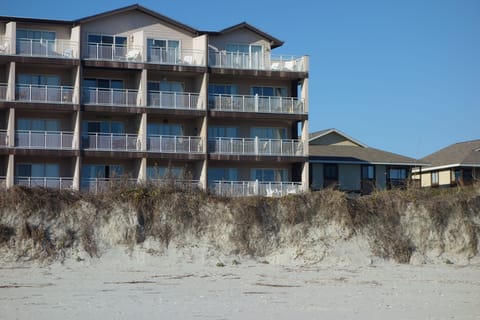 Our condo is the first floor corner unit in this picture.