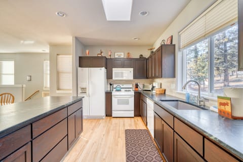 Newly remodeled kitchen with soapstone countertops!