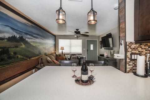 Table space for drinks and more. 