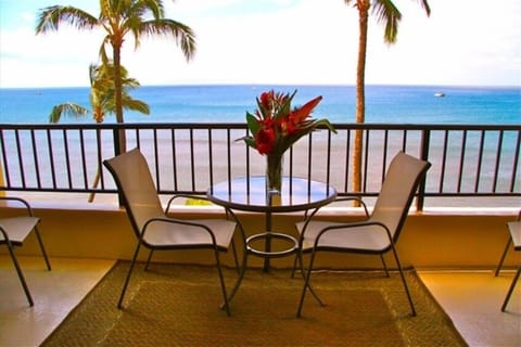 The condo's lanai.