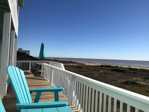 Main deck view of the beach 