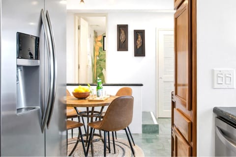 Fully equipped kitchens include modern appliances, granite countertops, and everything needed to prepare meals during your stay.