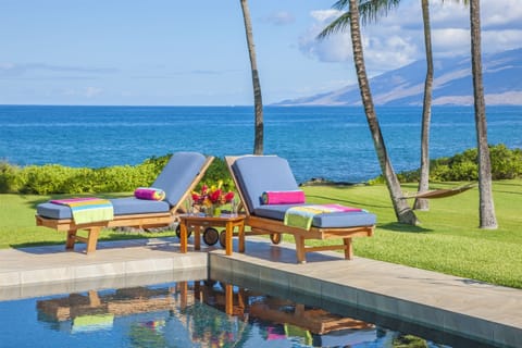 Wailea Sunset Estate's Picture Perfect Ocean Side Pool & Property!