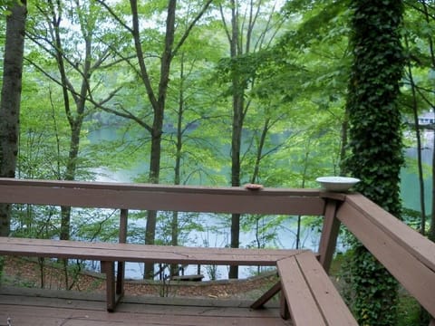 Front View from Deck & Screened Porch