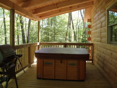 Private Hot Tub And Gas Grill on Outside Deck