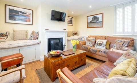 Two double leather sofas