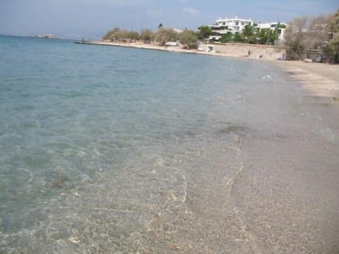 Saronida main beach. Good for kids. 4 Blocks from Apartment
