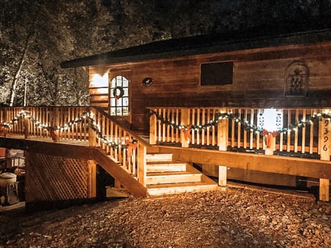 Night time at Alder Cabin!