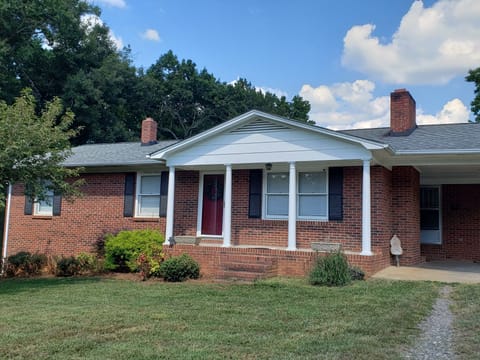 Nell's Farm House is nestled on an acre lot.