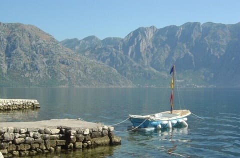 Boat on our jetty - swim from the doorstep!