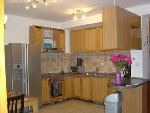 Fully fitted modern kitchen and dining for 14