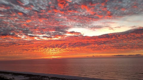 Stunning sunrises abound from the balcony.