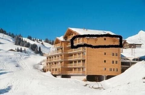 View from outside, apartment circled in black to show huge area