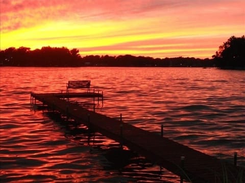 Sunset at Paw Paw Lake