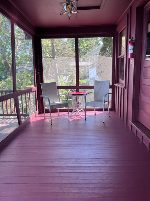 south cottage porch off large deck