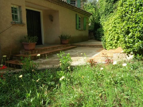 Wildflowers next to entrance