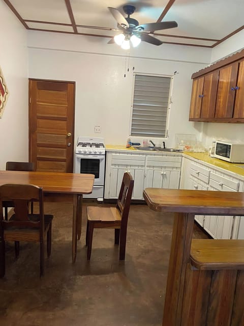 kitchen viewed from living area