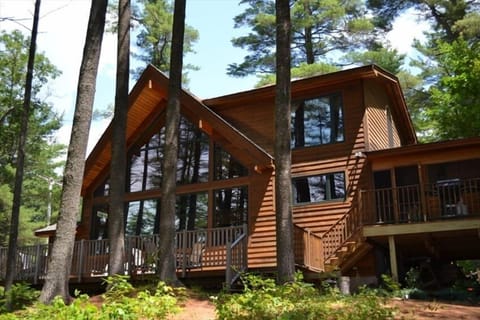 Back of house looking up from the water