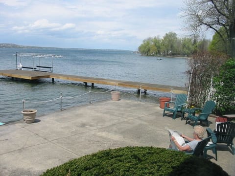 Sit back & relax and enjoy the 180 degree open views of the lake