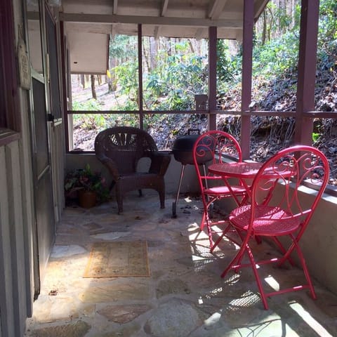 porch again with bistro table and chairs.  Coffee or wine anyone?