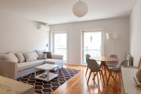 Living room with plenty of natural light