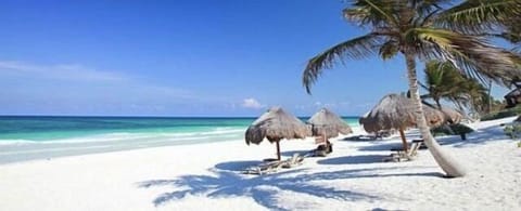 Coco Beach in front of condos