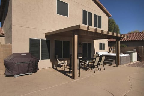 Back Patio Area With Furniture And BBQ