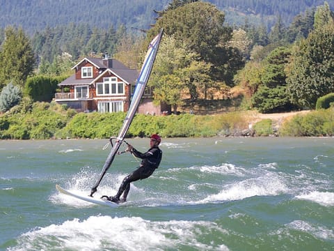 Windsurf, SUP, Kayak directly from your waterfront vacation home!