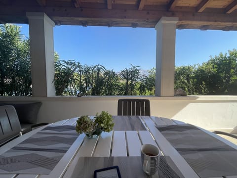 Peaceful verandah facing the bay.