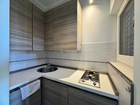 Cucina arredata con frigo e lavastoviglie