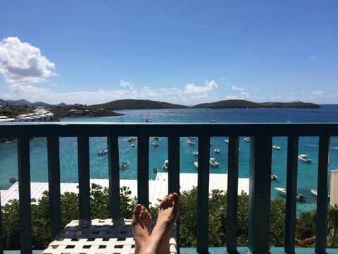 Relaxing on the balcony!  It doesn't get much better  than this!