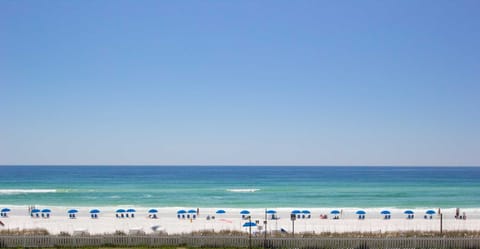 It's all about the water and white powdery sand