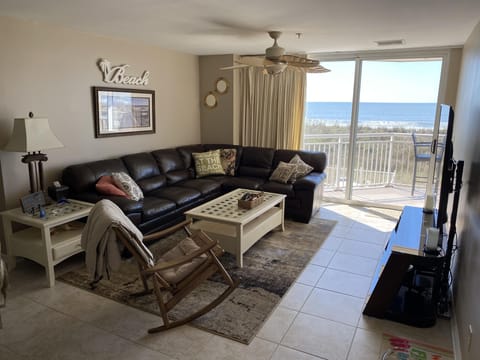 Living room with ocean view