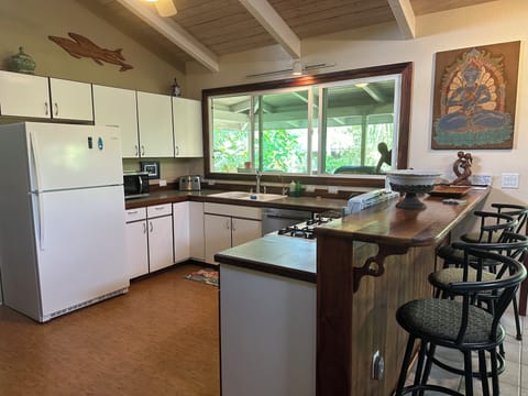 Large kitchen with plenty of space to enjoy cooking and plenty of pantry room.