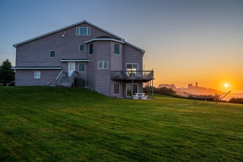 House and Nubble Lighthouse - Mike Blanchette