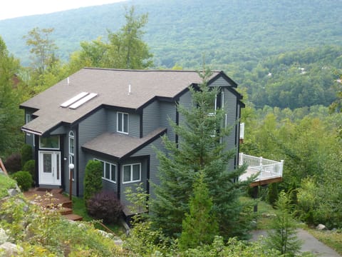 A view of our home from the side - showing its private, picturesque location.