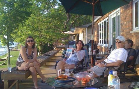 Our expansive deck is wonderful for relaxing or entertaining with two gas grills