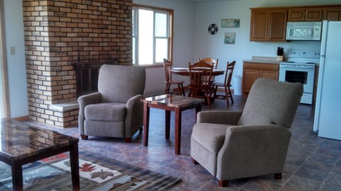upstairs living room kitchen