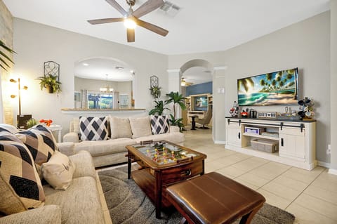 Front lounge with foosball and a 60" t.v.