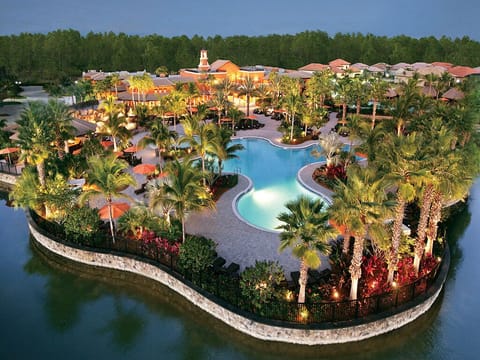 Birds-Eye view of main Paseo Pool