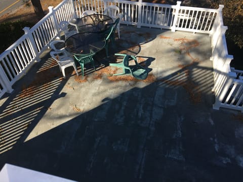 Second floor deck (view from third floor)