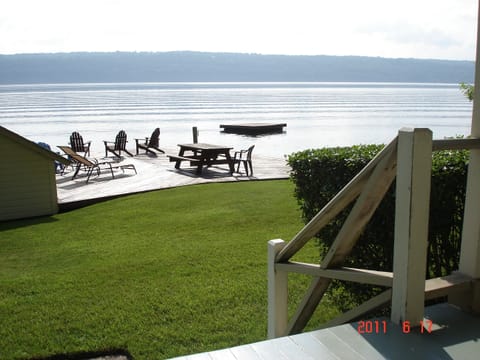 View from the covered porch