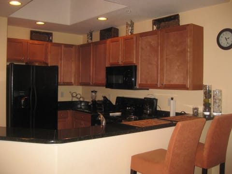 Full view of breakfast bar.