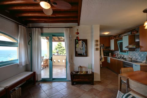 The Living area is extended to the balcony.