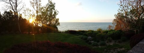 The view from the house at sunset