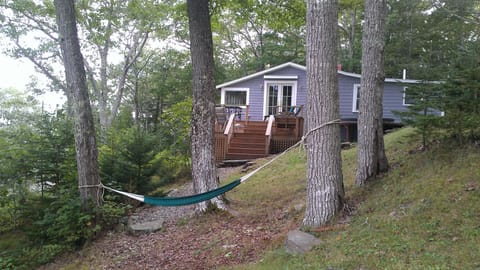 View of front - cottage and deck