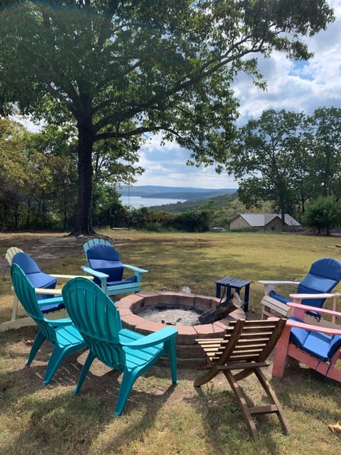 Fire pit with awesome view
