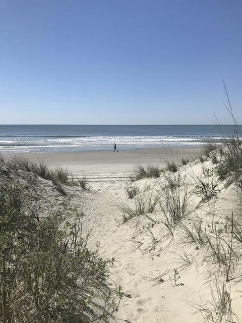 Sandy path leads to the ocean!