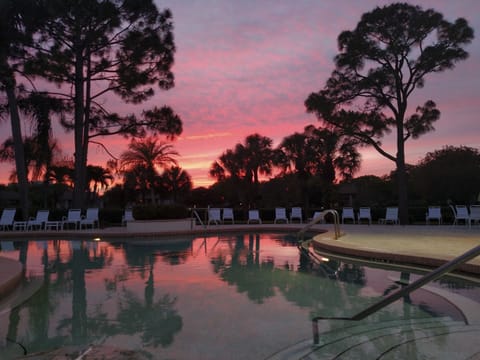 How about a sunset from the pool?